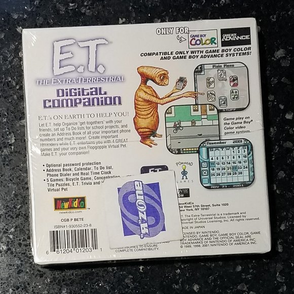 SEALED Gameboy Color "E.T. Digital Companion" Game - Picture 2 of 6